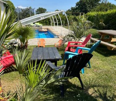 Plougonvelin House | Gite de Kernaet: Family-Friendly Stay with Pool & Ocean Views