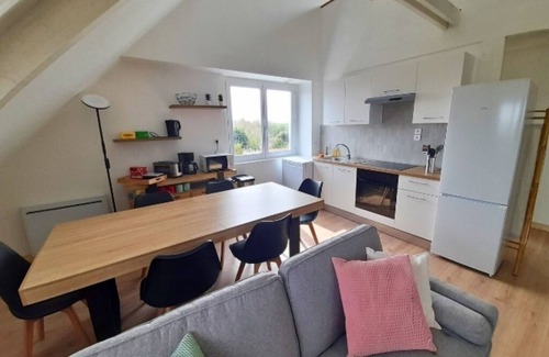 Plouguiel Apartment | Gite du Belvédère: Chic 150m2 Apartment Near the Sea