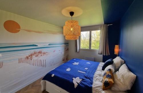 Saint-Josse Apartment | Family Retreat for 6 with King Bed & Pond View Near Touquet