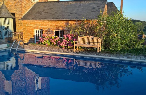 Bacqueville-en-Caux House | Gite in Normandy with Private Heated Pool & Ocean View
