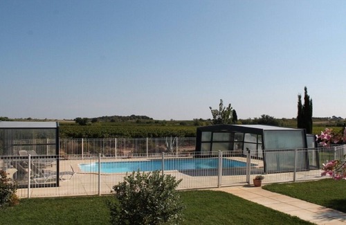 Salleles-d'Aude House | Gite in the middle of the vineyards, near the canal with swimming pool.