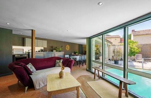Doue-en-Anjou House | Gite Lunaben - Family-Friendly Retreat with Pool & Spa
