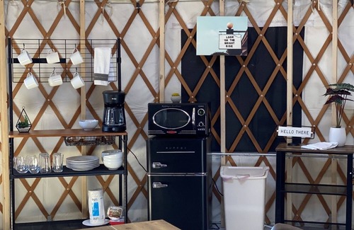 Meeker Cabin | Glamp in Style: Unique 27' Yurt Near Tiny Homes