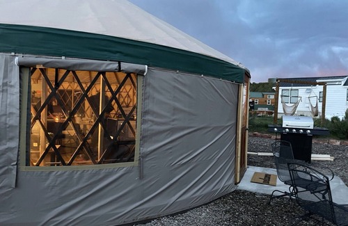 Meeker Cabin | Glamp in Style: Unique 27' Yurt Near Tiny Homes