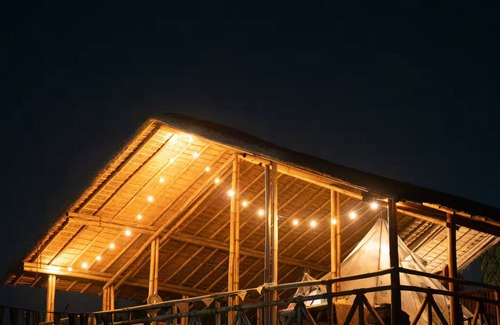 Noida Cottage | Glamping Bell Tent over a Bamboo Machaan