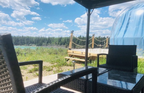 Bighorn No. 8 RV Rental | Unique Glamping Dome 3 Experience at Ghost Lake