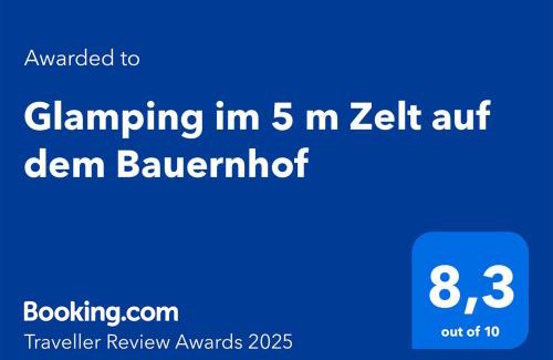 Bockhorn Other | Relaxing Glamping Experience in Cozy 5m Tent on Farm
