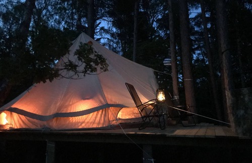 Varmdo RV Rental | Charming Glamping Myttinge with Private Beach & Ocean Views