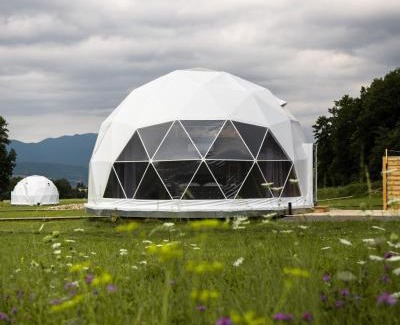Kamenec pod Vtacnikom Other | Guest Rated 10/10: Glamping Resort with Hot Tub & Fireplace