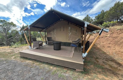 Collbran RV Rental | Glamping Safari Tent One