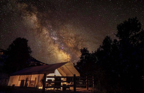 Orderville RV Rental | Eco-Friendly Glamping Tent #8 with Private Bath & Spa
