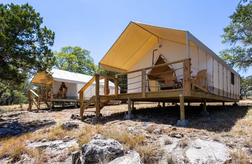 Boerne RV Rental | Stargazer - Glamping at Twin Falls Ranch: Pet-Friendly Retreat