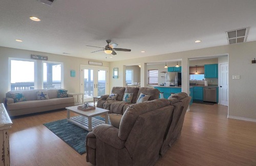 Freeport House | Beachfront Retreat with Private Boardwalk & Ocean Views