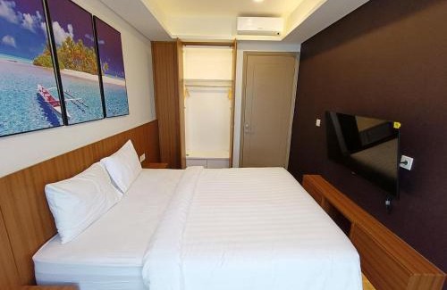 Pantai Indah Kapuk Apartment | Cozy Gold Coast Beach Room with Netflix and Pool Access