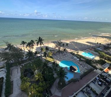 Piedade Hotel | Inviting Golden Beach Flat Recife with Ocean View & Pool