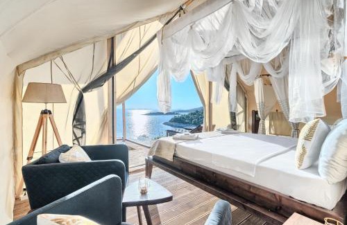 Jezera Resort | Golden Haven Luxe Glamp Resort: Oceanfront Retreat Awaits