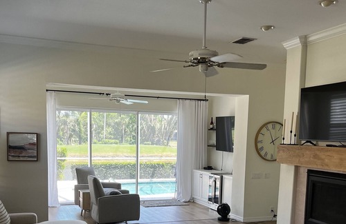 Tropical Cove Villa | Welcoming Golf Course Community for Family Getaways
