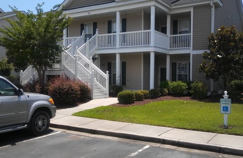 Sunset Beach Condo | Golf Course Condo with Pond Views & Free Netflix Awaits