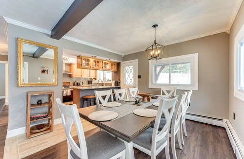 North Creek Cabin | Inviting Gore Mountain Cabin with Game Room & Pet-Friendly Deck