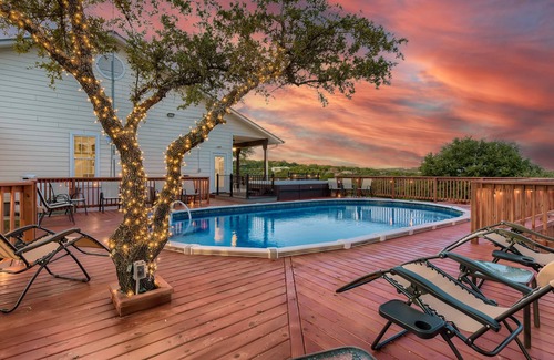 Spicewood Villa | Idyllic Hill Country Estate with Hot Tub & Game Room