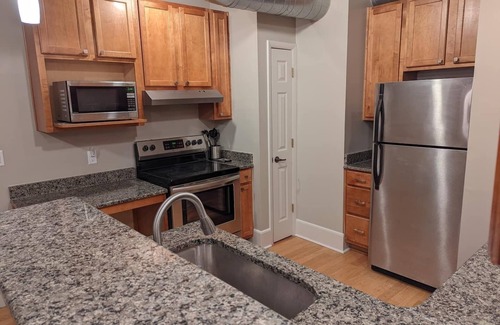 South Main Historic District Condo | Prime 2BR Downtown Condo with Pet-Friendly Amenities
