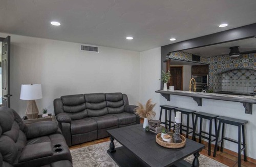 Parker Strip House | Riverside Hacienda with Private Dock & Pool Amenities