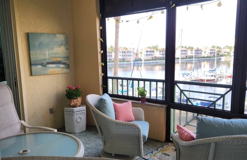 Burnt Store Marina Condo | Stunning Harbor Views and Manatees Await Your Escape!
