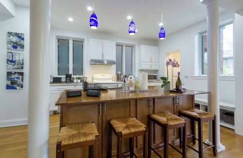 Hyde Park House | Historic Mansion Retreat on UChicago Campus with Spa Amenities