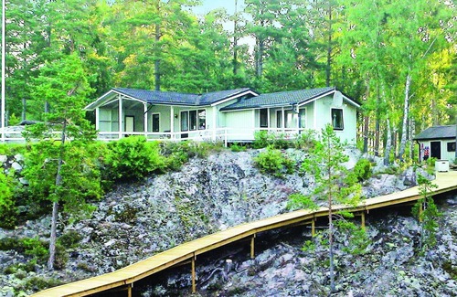 Ostra Viker House | Inviting House Near Forest with Lake View & Spa Amenities