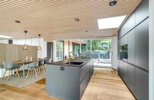 Bryrup House | Architectural Gem with Lake View & Spa in Bryrup