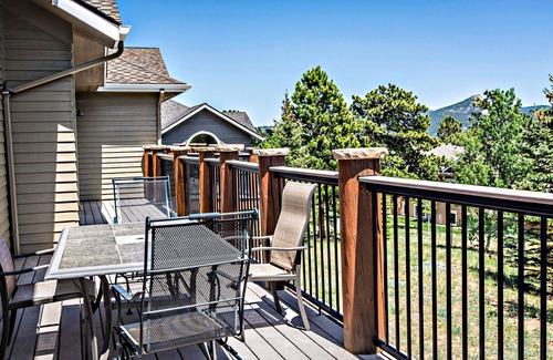 Stanley Hills Condo | Inviting Home with Hot Tub and Scenic Estes Valley Views