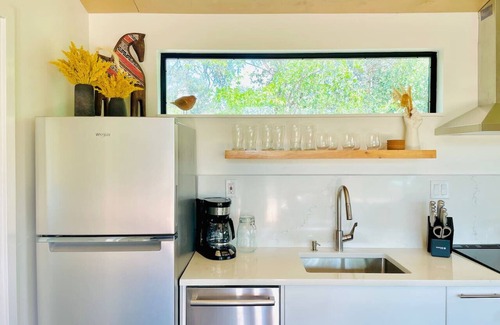 Dripping Springs Cabin | Modern Cabin Retreat with Heated Pool & Firepit Awaits