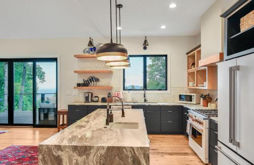 Mill Spring House | Modern Mountain Retreat with Hot Tub & Family-Friendly Vibes