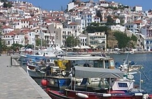 Skopelos Apartment | Modern Apartment with Pool and Ocean Views Near Attractions