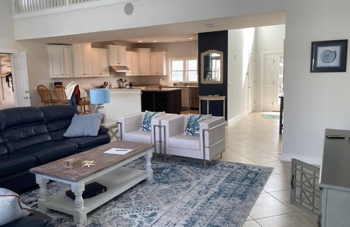 Mantoloking House | Beautiful Waterfront Home Steps from Private Beach