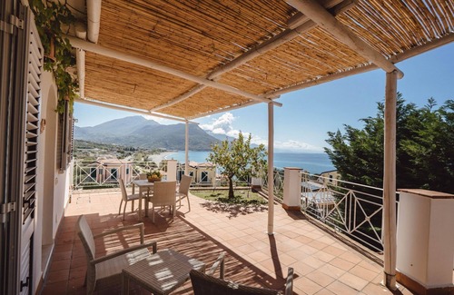 Villammare Apartment | Sea View Flat at Gorgonia with Pool & Private Beach Access