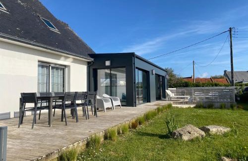 Plouneour-Brignogan-Plages Villa | Relaxing Villa with Indoor Pool & Spa, Steps from the Beach