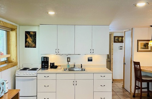 Lake City Apartment | Gowdy Suite: King Bed, Hot Tub & Pet-Friendly Retreat
