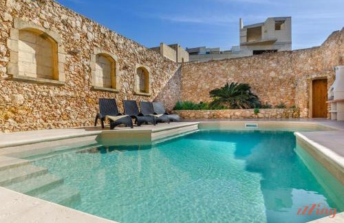 Sannat Villa | Rustic Gozo Farmhouse Escape with Pool and Oceanfront Views