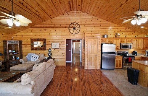 Langley Cabin | Idyllic Grand Lake Cabin Retreat with Hot Tub & Ocean Views