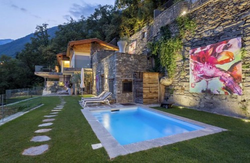 Ronco sopra Ascona Apartment | Elegant Grand Suite by Interhome with Lake View & Spa