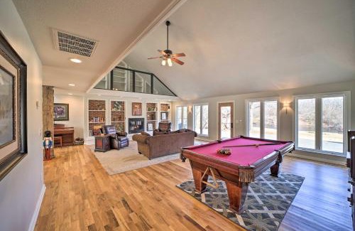 Tulsa House | Unforgettable Tulsa Retreat with Private Pond and Dock