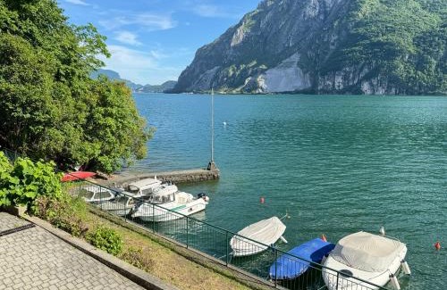 Abbadia Lariana Apartment | Lakefront Grand View Como Apartment with Private Beach