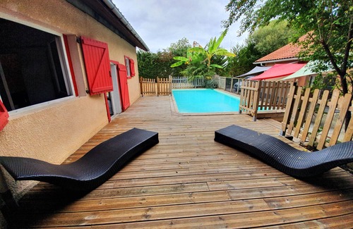 Orx House | Family-Friendly Grande Maison with Pool Near Labenne Beaches