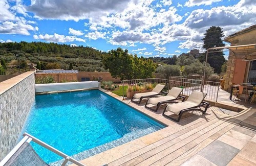 Aureille House | Elegant Grande Maison with Heated Pool and Scenic Views