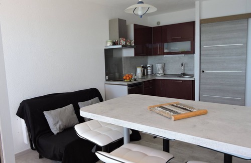 Le Grau-dʼAgde Apartment | Oceanfront Grau d'Agde T2 with Spectacular Sea Views