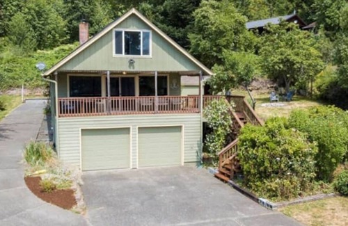 Brinnon House | Inviting Deck and Fun House with Hood Canal Views
