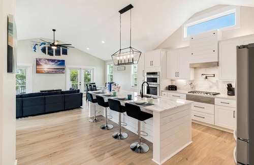 Yaupon Beach House | Oceanview Retreat with Pool & Elevator Near Beach and Shops