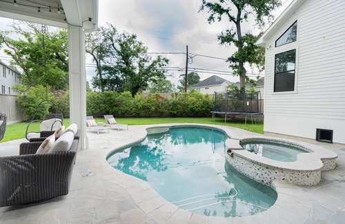 Lazybrook/Timbergrove House | Indulge in Greater Heights Area Retreat with Private Pool