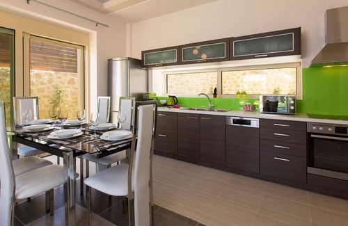 Stavromenos Villa | Modern Greek Retreat with Ocean View, Just 2km from Beach